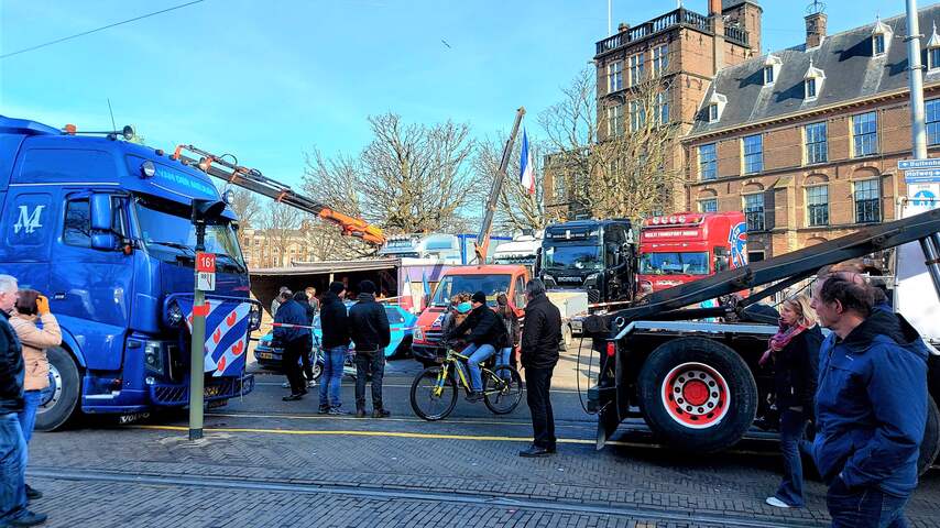 Truckersprotest Den Haag