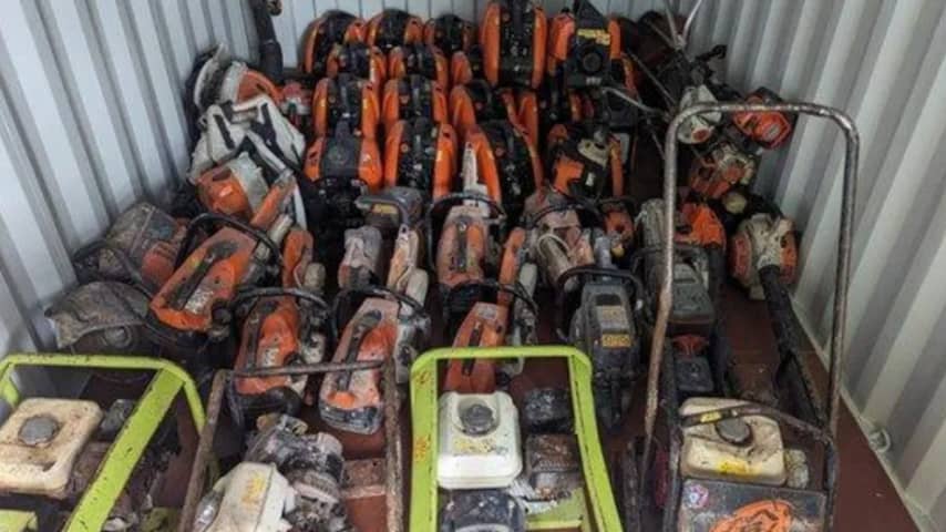 Britse politie zoekt gestolen boormachine en vindt voor 582.000 euro aan spullen
