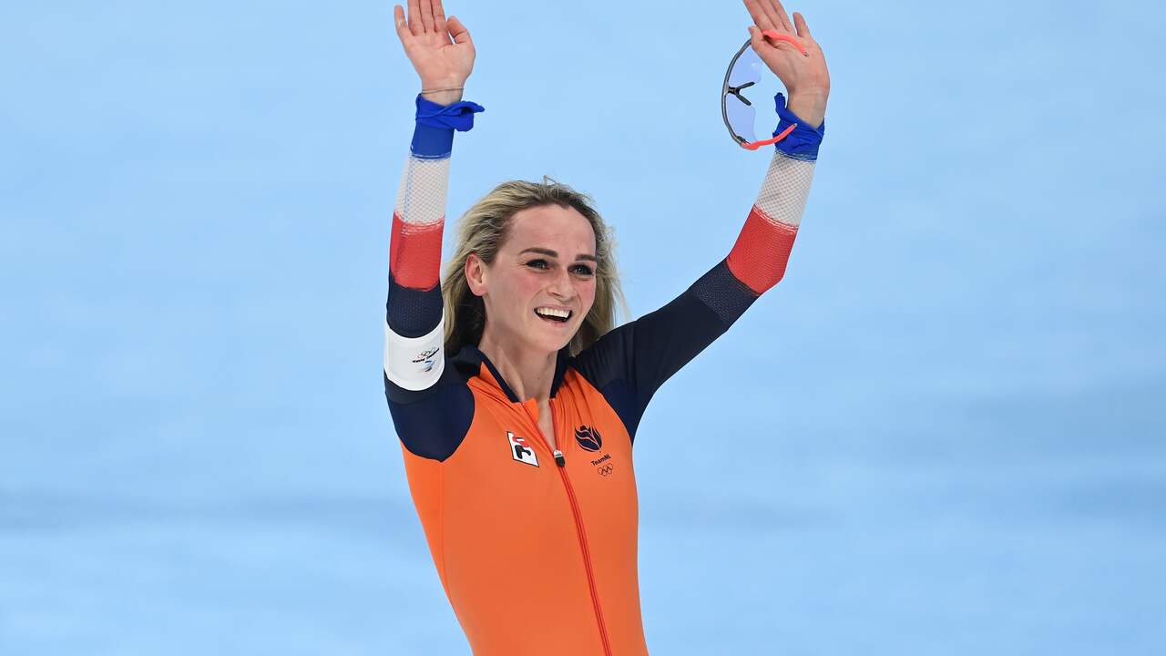 Irene Schouten werd met drie gouden medailles de grote ster van de Olympische Spelen in Peking.