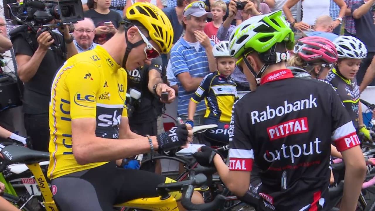 Tourwinnaar Froome warm onthaald door fans in Chaam