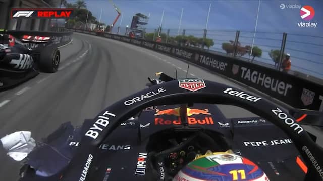 Bekijk hier de crash van Sergio Pérez vanuit de cockpit