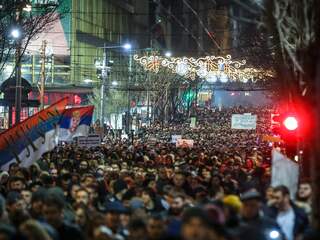 Protesten Servië