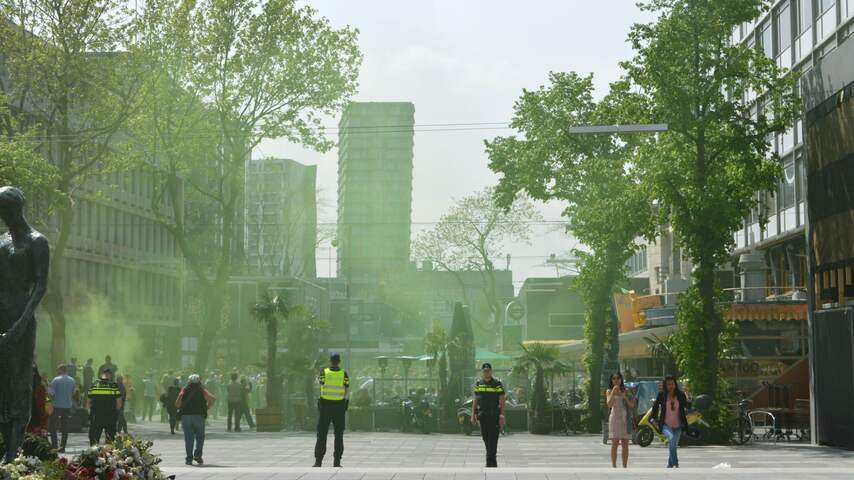 ME en politie op de been in Rotterdam