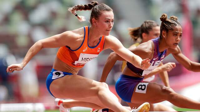 Nadine Visser is finalist op de 100 meter horden.