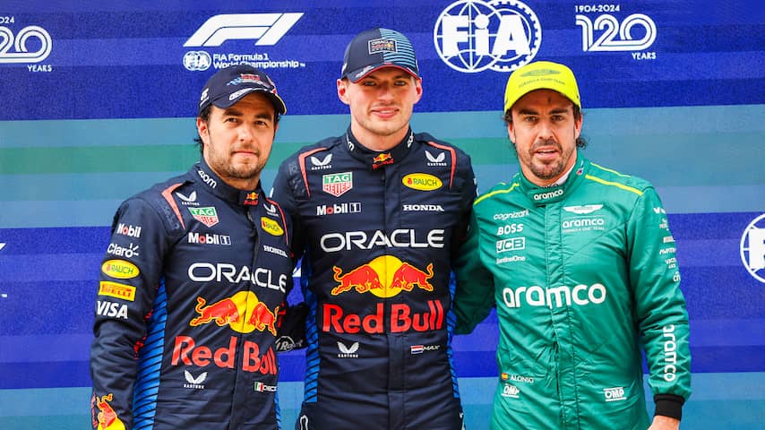 Max Verstappen, Sergio Pérez, Fernando Alonso