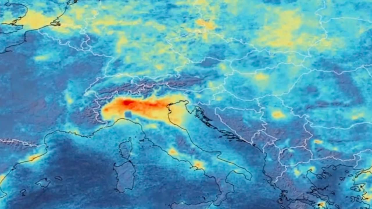 Beelden tonen betere luchtkwaliteit boven gebieden in lockdown