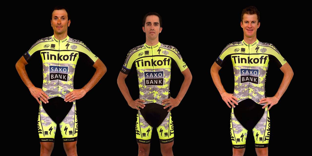 Contador in camouflageshirt naar Tour de France
