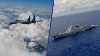 Chinese militairen oefenen met oorlogsschepen en straaljagers rond Taiwan