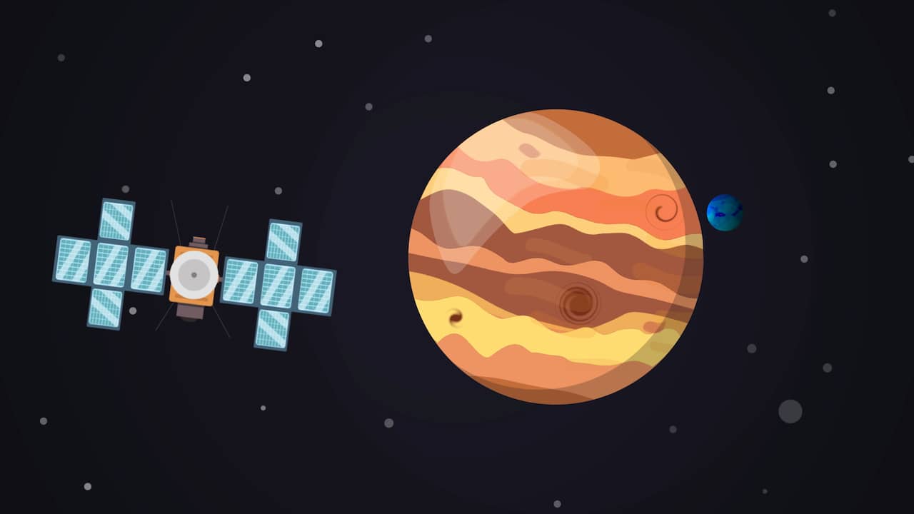 Beeld uit video: Zo ziet de ESA-ruimtemissie naar Jupiter eruit