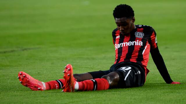 Teleurstelling bij Jeremie Frimpong.