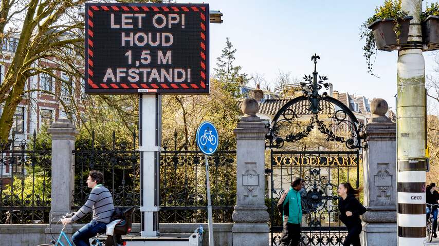 Vondelpark dicht om coronavirus