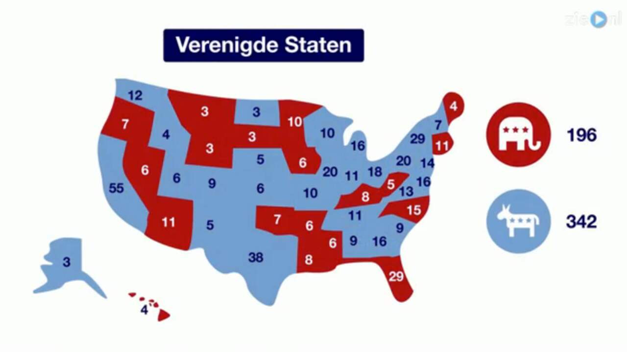Beeld uit video: In 60 seconden: De Amerikaanse verkiezingen