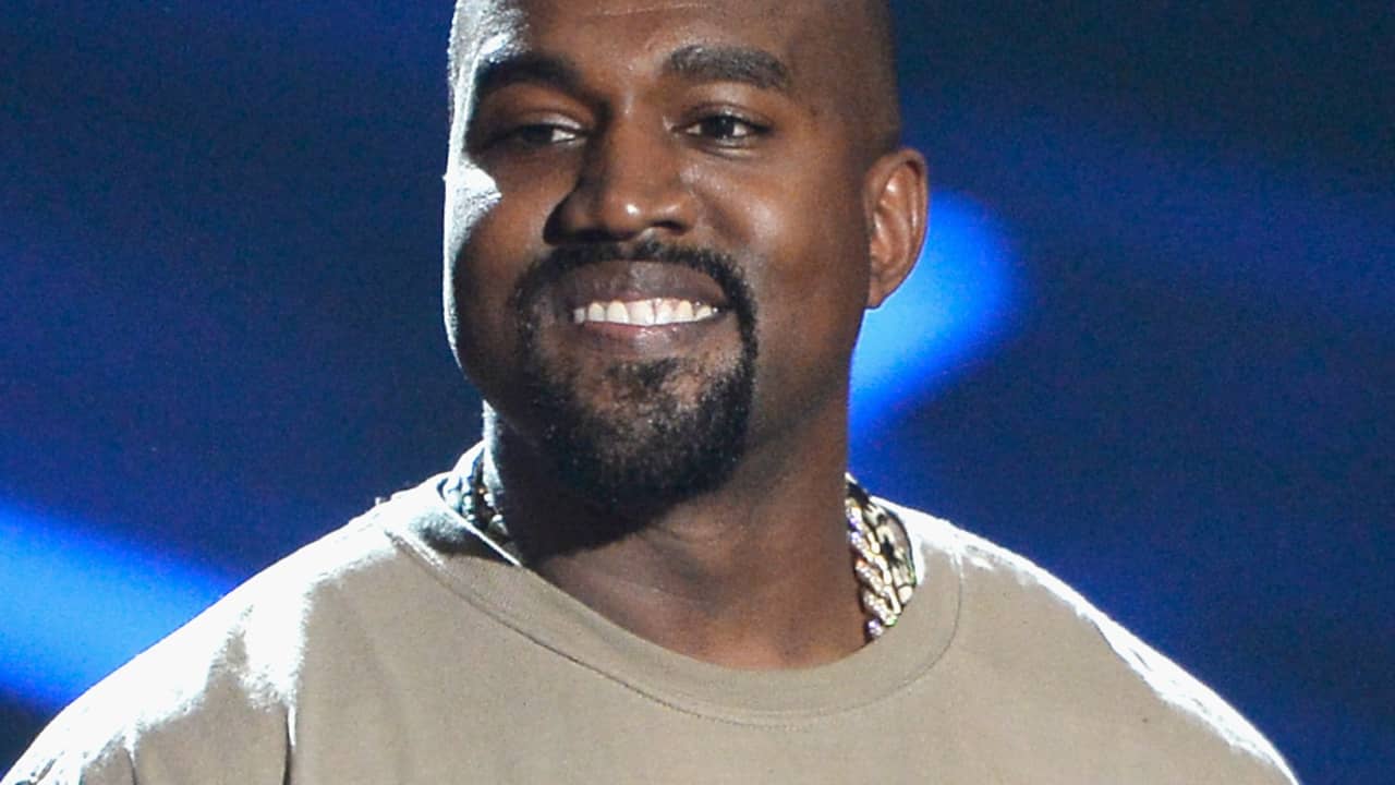 Kanye West tijdens de uitreiking van de MTV VMA's, waar hij bekendmaakte president te willen worden.