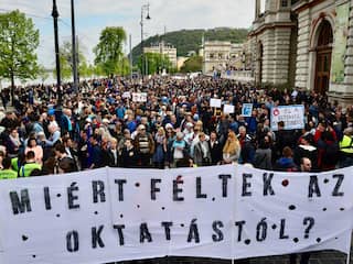 Hongaren betogen tegen 'universiteitswet'