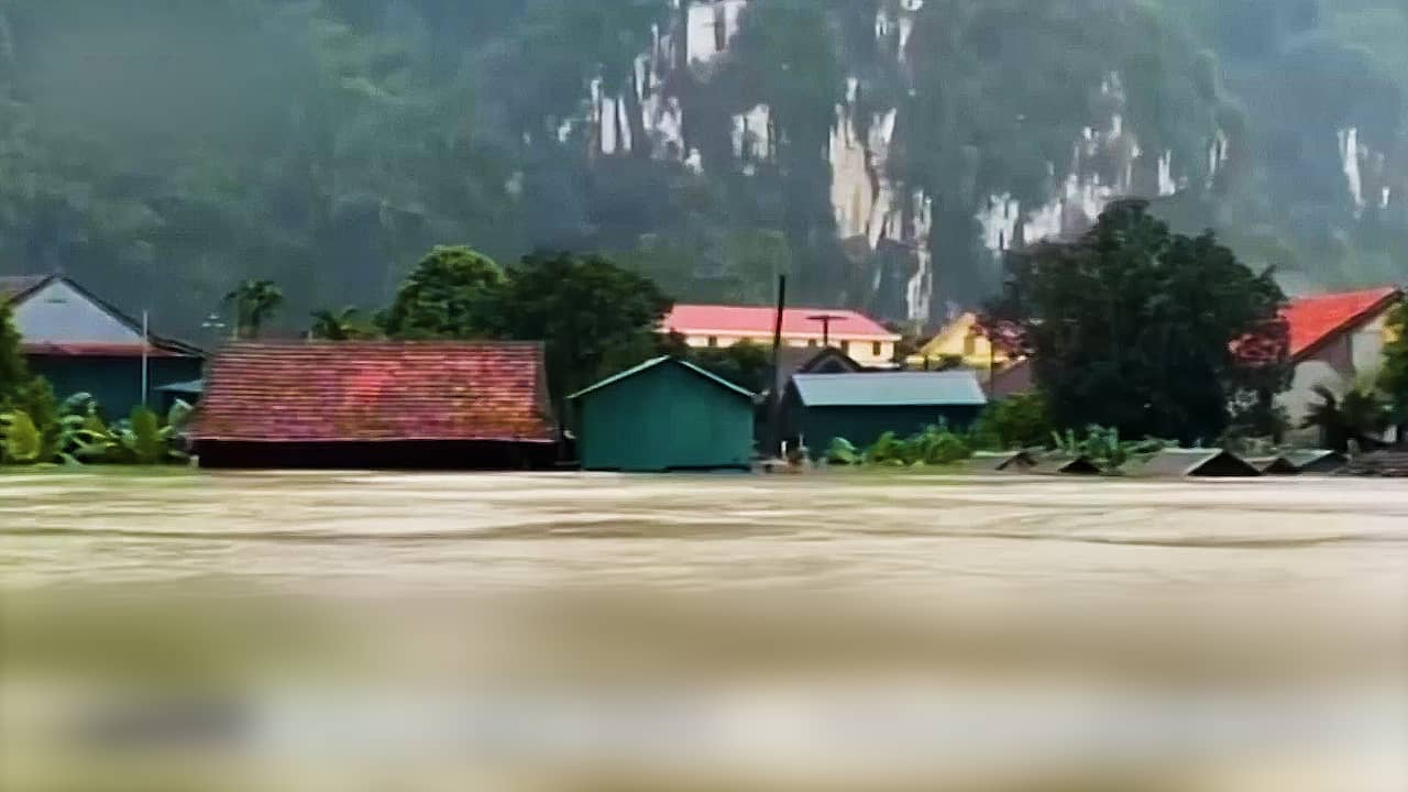 Beeld uit video: Orkaan teistert Vietnam, zwaardere tyfoon op komst