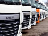 Vrachtwagens op het terrein van auto- en vrachtautofabrikant DAF Trucks in Eindhoven. ANP XTRA SANDER KONING