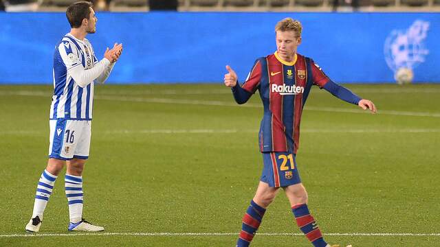Frenkie de Jong kan zijn eerste prijs winnen als speler van Barcelona.