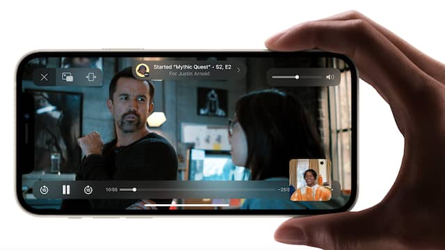 Met Share Play kun je samen een film op FaceTime bekijken.