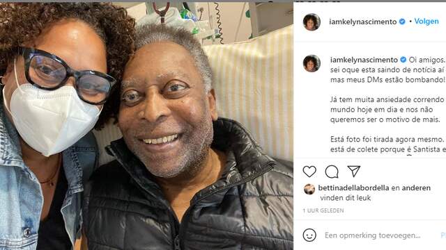 Het Instagram-bericht van de dochter van Pelé.