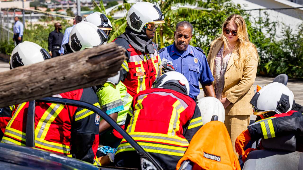 Beeld uit video: Oranjes doen mee aan rampoefening op Sint Maarten