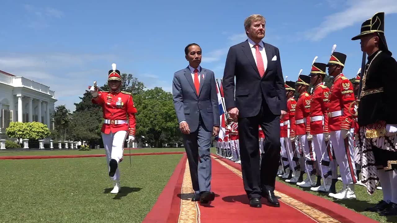 Beeld uit video: Koning biedt Indonesië excuses aan: 'Pijn en verdriet duren voort'