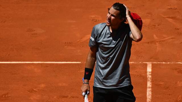 Dominic Thiem rekende af met John Isner.