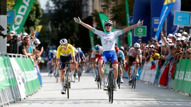 De dagzege in Luxemburg ging naar David Gaudu, vlak voor João Almeida, de winnaar van het eindklassement.