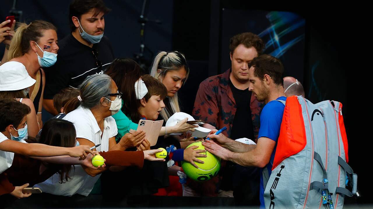 Andy Murray maakte ondanks zijn uitschakeling tijd voor zijn fans.