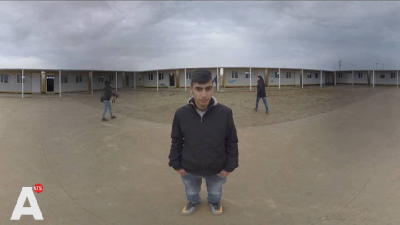 Beeld uit video: Virtual reality video in Irakees vluchtelingenkamp