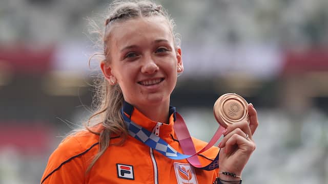 Femke Bol won brons op de 400 meter horden.