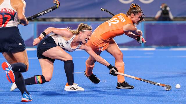 Lidewij Welten versierde de beslissende strafbal tegen Groot-Brittannië