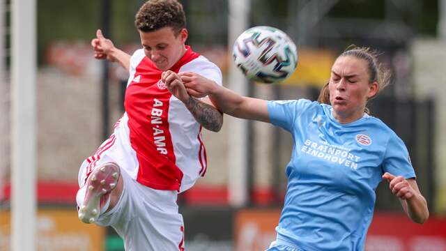 PSV Vrouwen ging met 3-1 ten onder in Amsterdam.